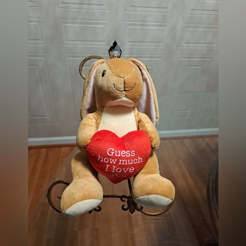 - kids  Dog Toy very Solf bunny 11” “ GUESS HOW MUCH I LOVE YOU “
